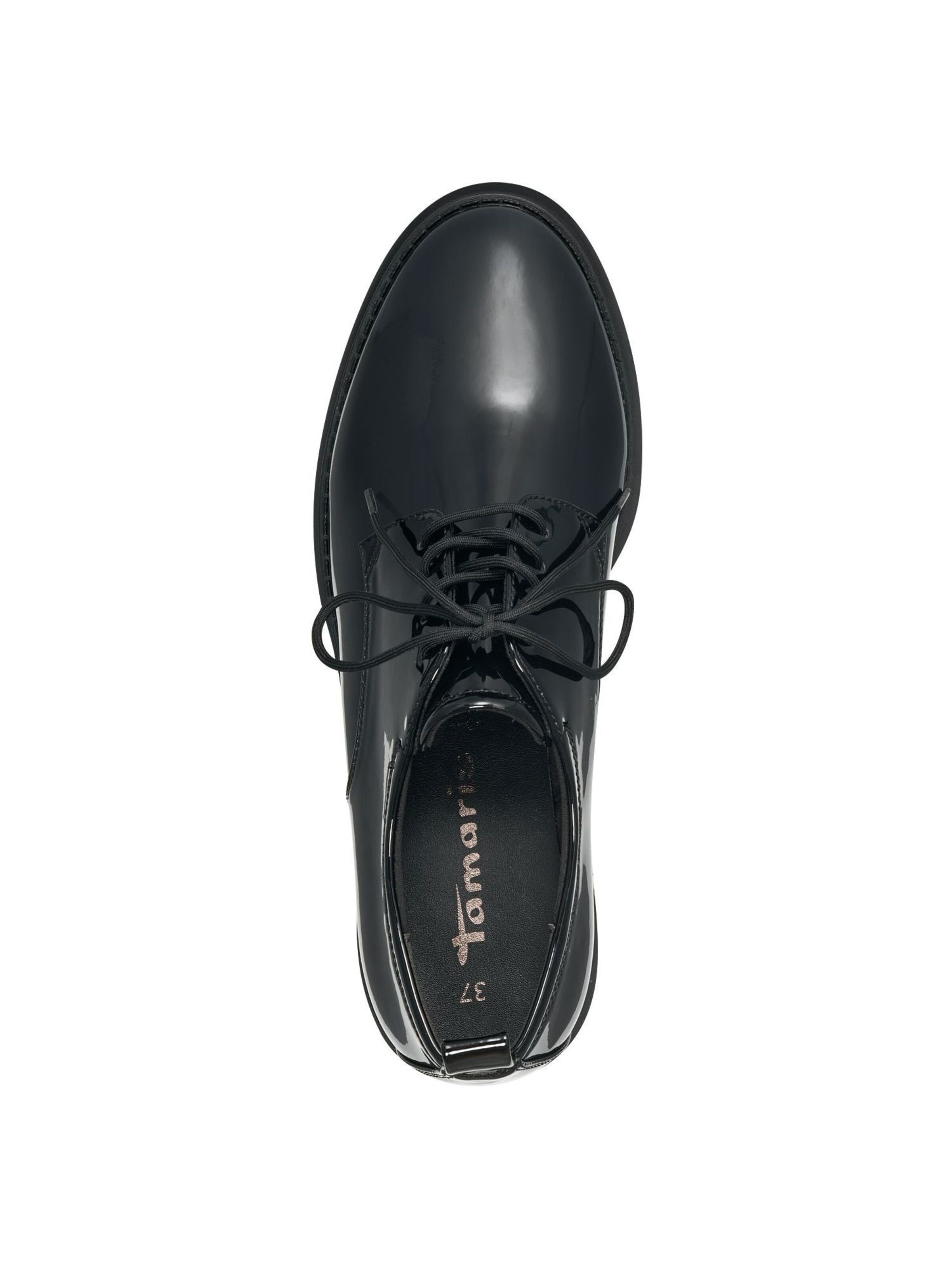 Tamaris Šněrovací boty – černá