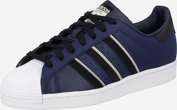 Baskets basses 'Superstar' ADIDAS ORIGINALS en bleu : devant