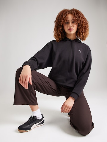 Sweat de sport 'Cloudspun' PUMA en noir : devant