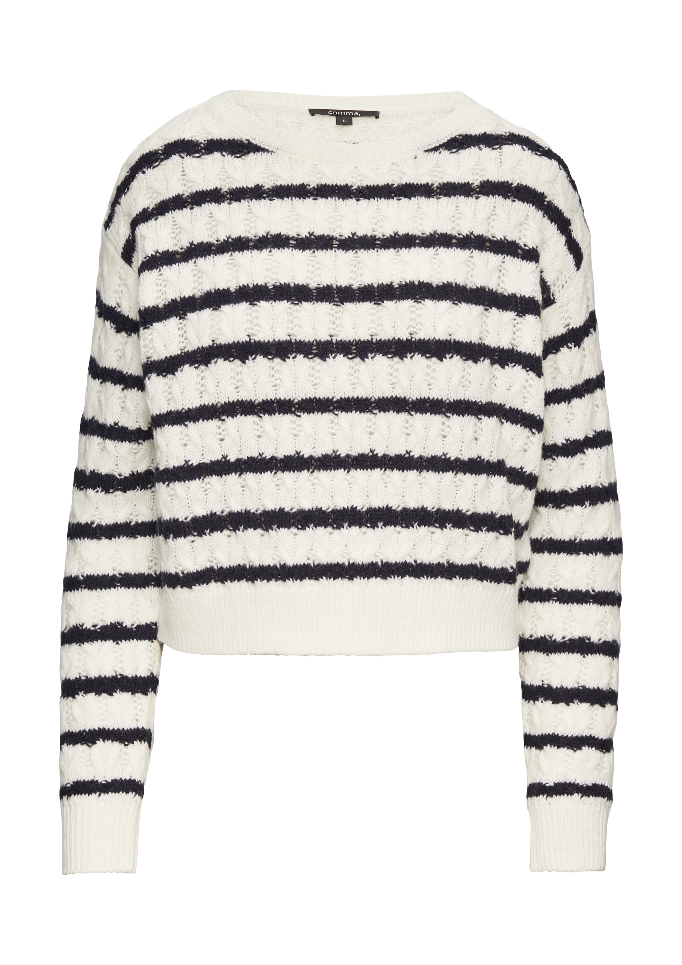 COMMA Pullover in Weiß: Vorderseite