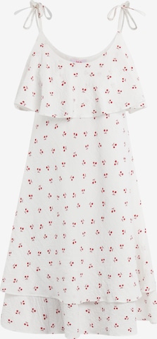 balts MYMO Vasaras kleita: no priekšpuses