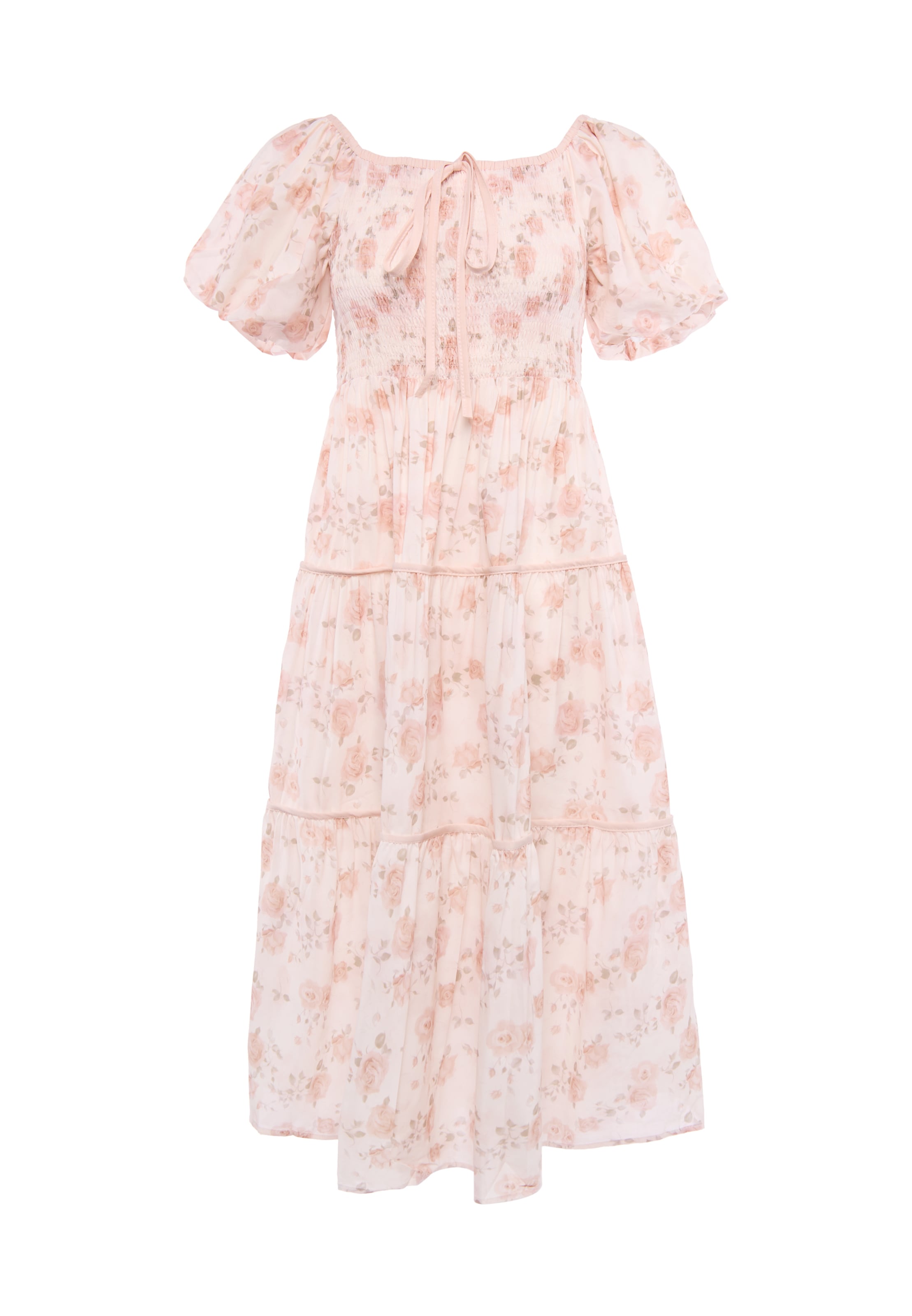 Usha - Vestido em bege: frente