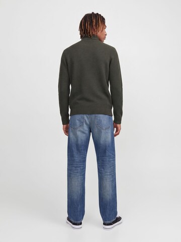 JACK & JONES Sweater 'JJJAMES' in Green