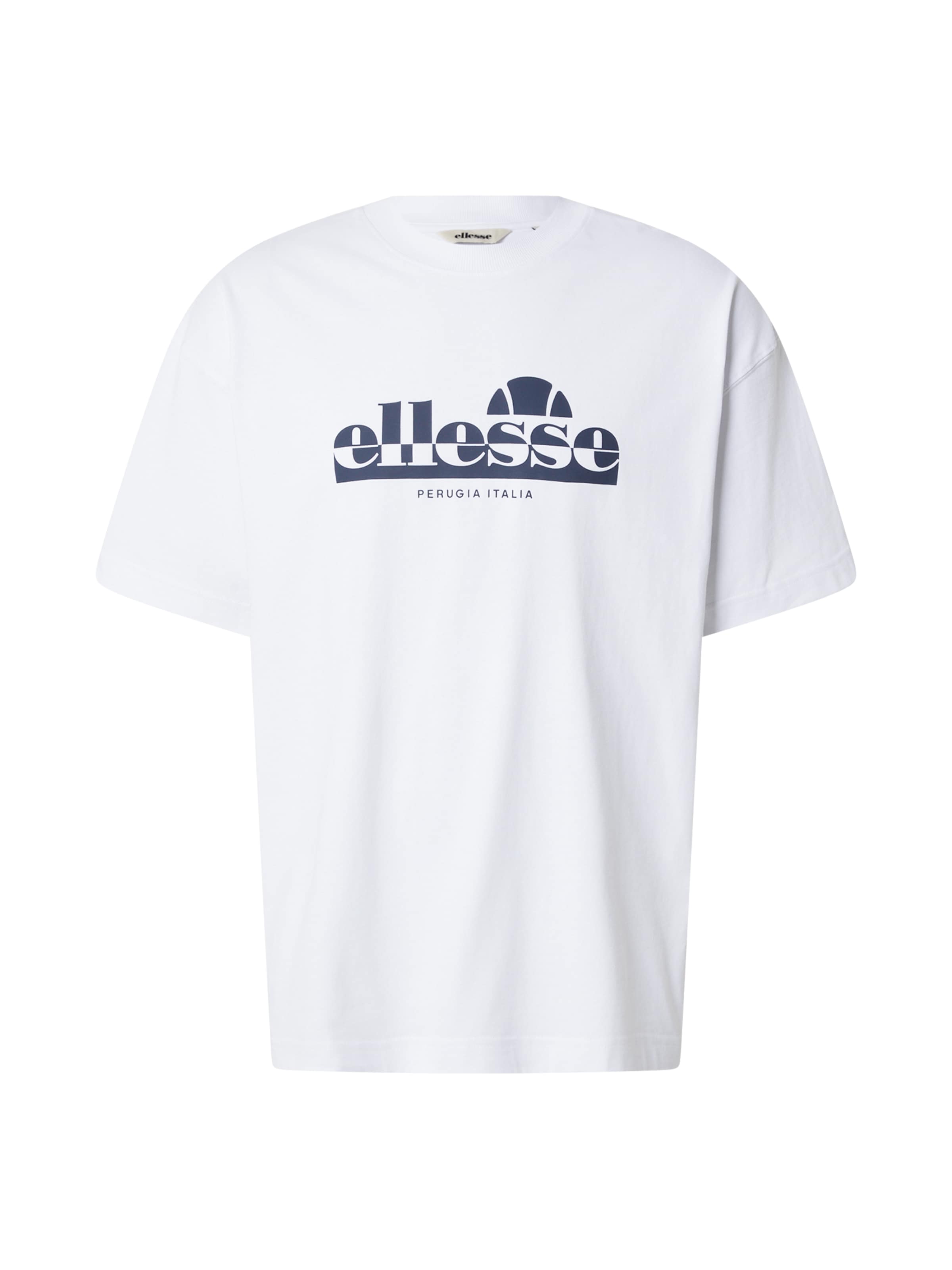 ELLESSE Shirt 'Plerica' in Wit: voorkant