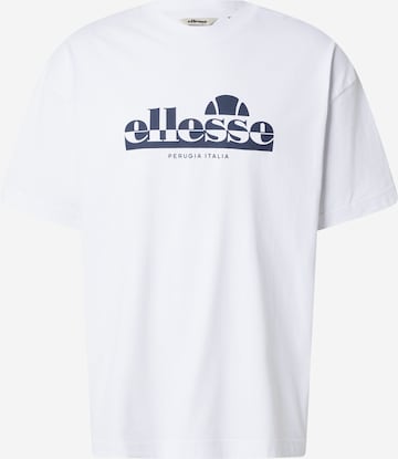 ELLESSE Shirt 'Plerica' in Wit: voorkant