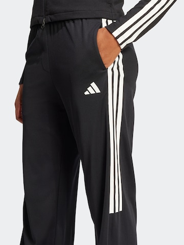 ADIDAS SPORTSWEAR Szeroka nogawka Spodnie sportowe w kolorze czarny
