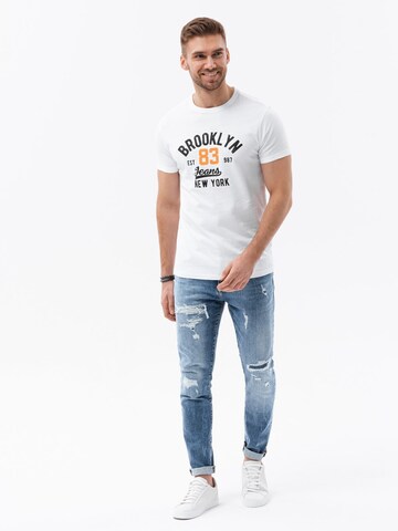 Ombre T-Shirt 'S1736' in Weiß