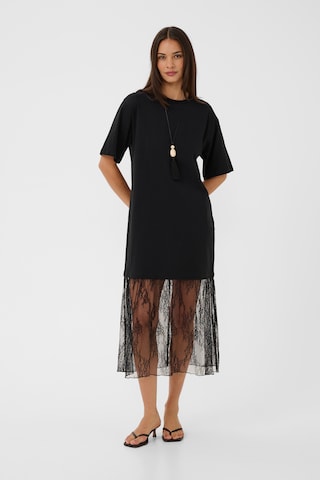 CULTURE - Vestido 'CUSantora' em preto: frente