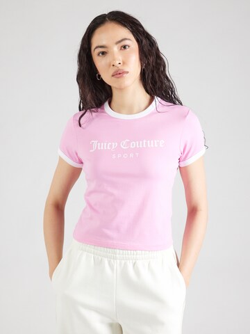 Juicy Couture T-shirt 'Ringer' i rosa: framsida