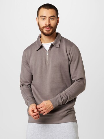 BURTON MENSWEAR LONDON - Sweatshirt em cinzento: frente