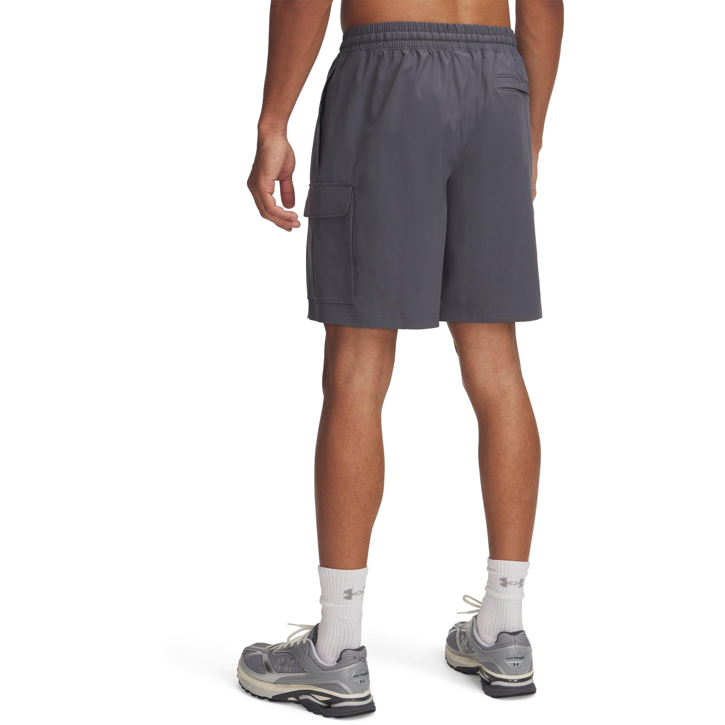 UNDER ARMOUR Loose fit Sports trousers 'Vibe' in Grey