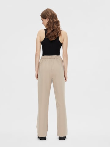 PIECES Wide leg Broek 'PCBOZZY' in Bruin