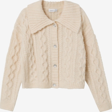 Cardigan NAME IT en beige : devant