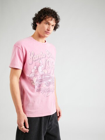 HOLLISTER - Camiseta en rosa: frente