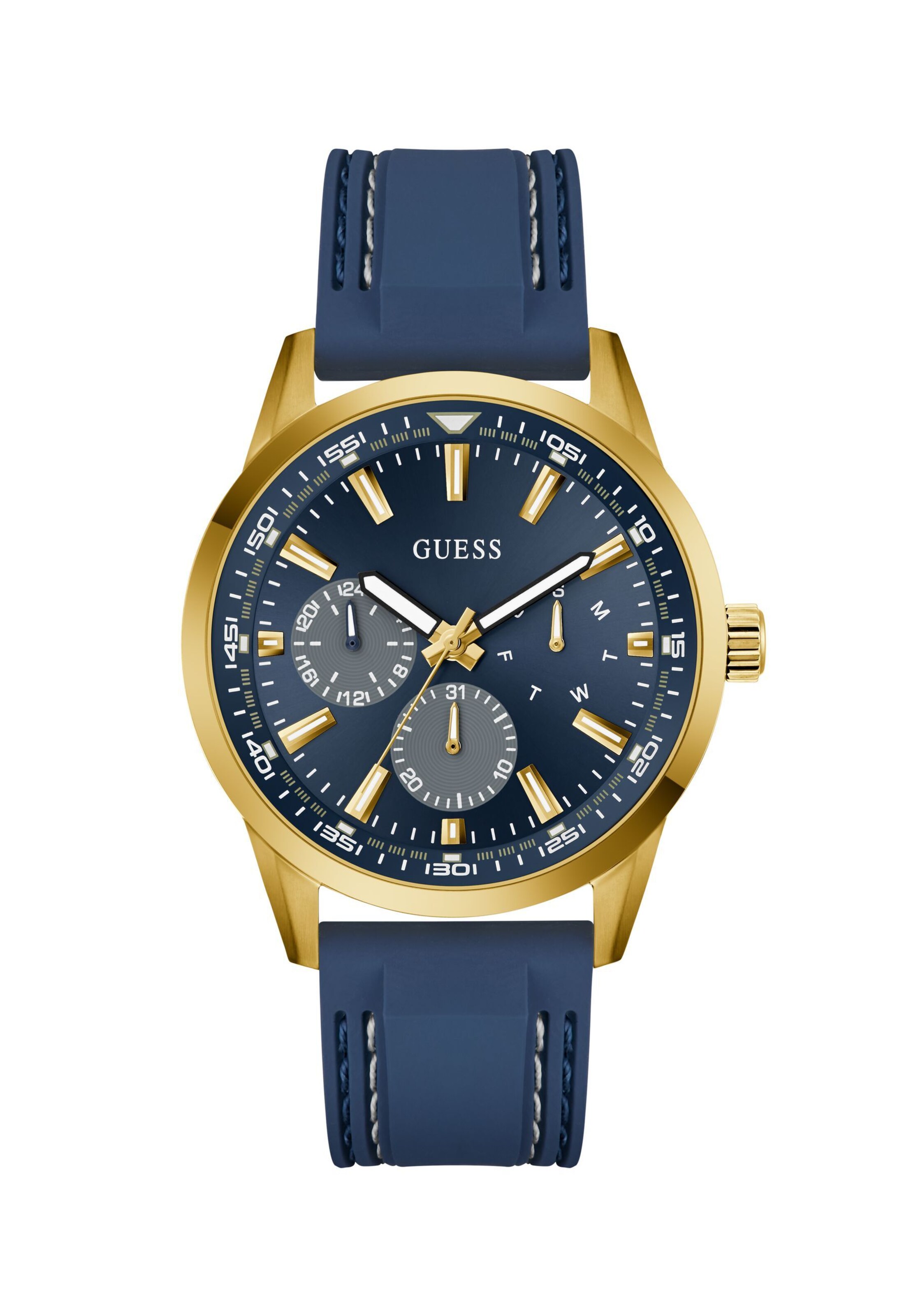 Montre à affichage analogique 'PEAK' GUESS en bleu : devant