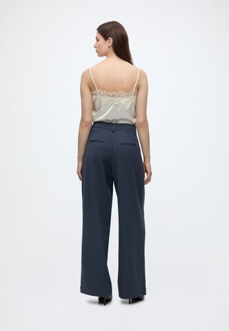 MSCH COPENHAGEN Wide Leg Hose 'MSCHHenrika' in Blau