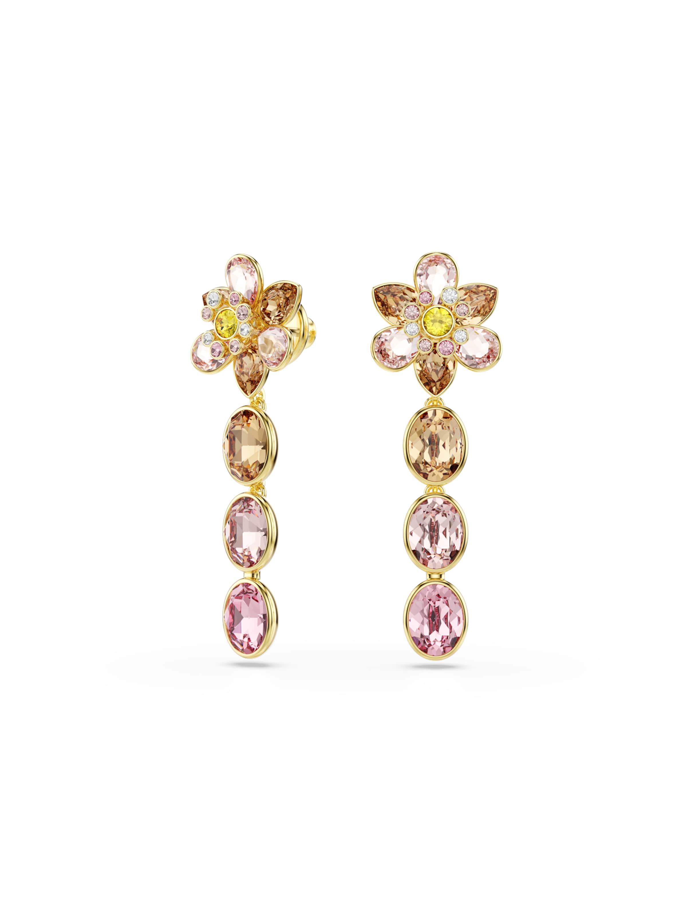 Boucles d'oreilles 'Idyllia' Swarovski en or