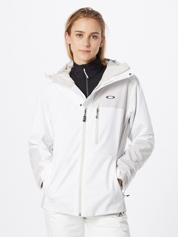 OAKLEY Athletic Jacket 'CAMELLIA' in White: front