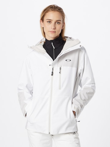 OAKLEY Athletic Jacket 'CAMELLIA' in White: front