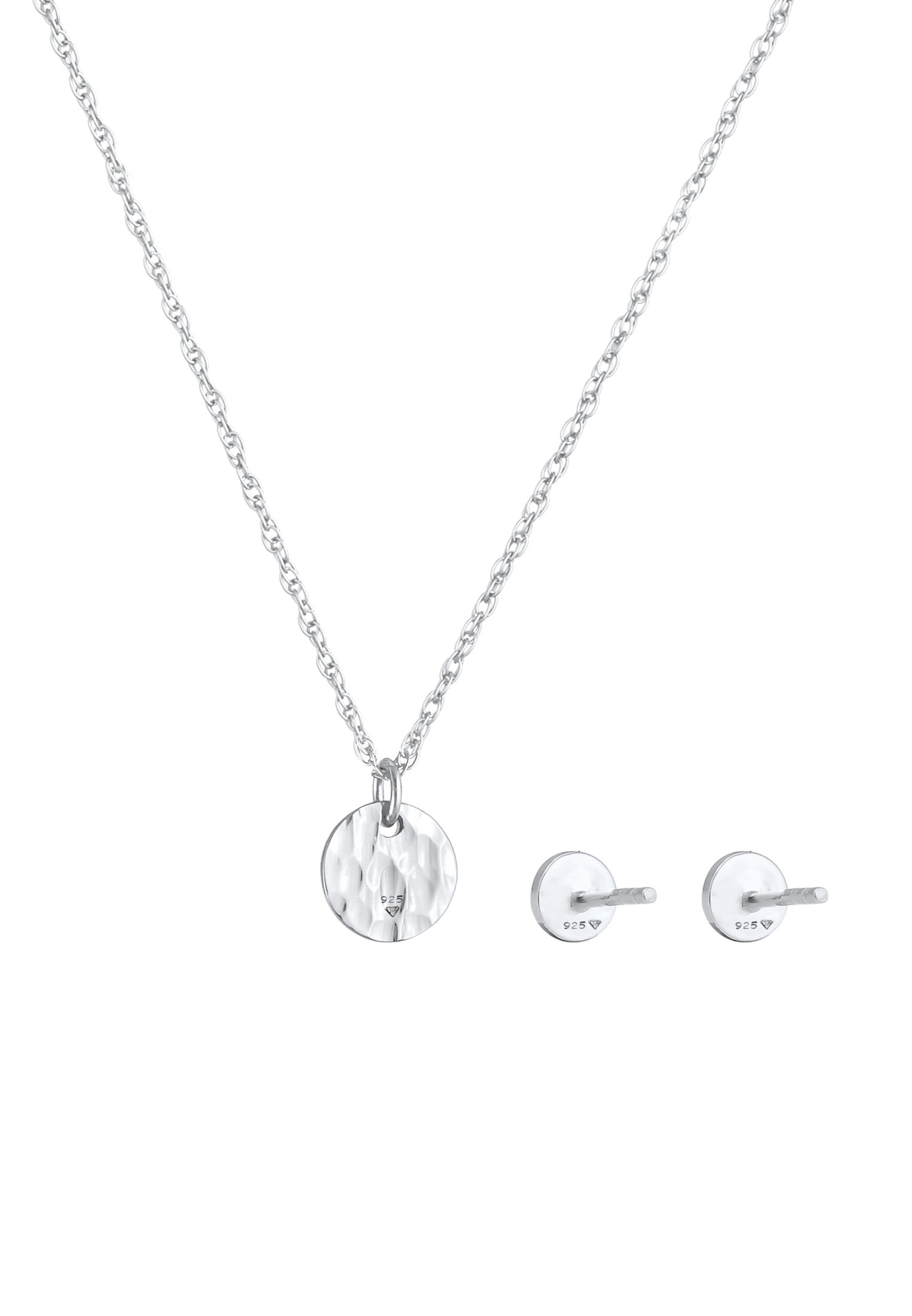 sudrabs ELLI Rotaslietu komplekts 'Geo'