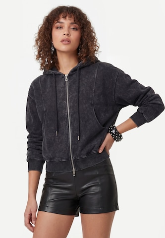 Veste de survêtement myMo ROCKS en noir : devant