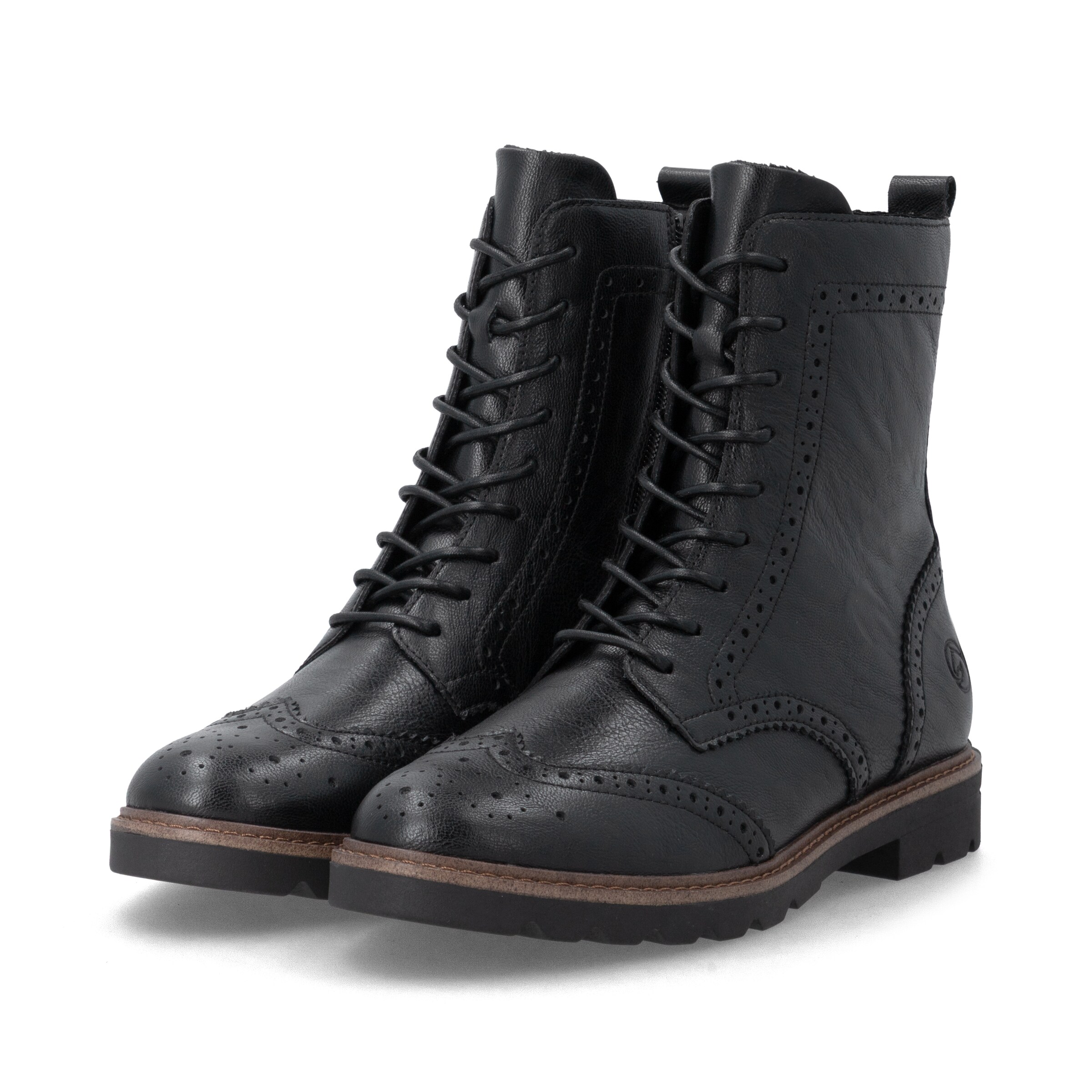 Bottines à lacets REMONTE en noir