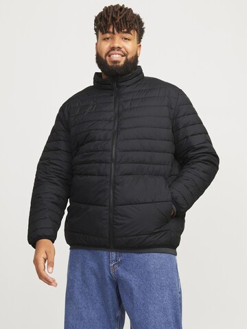 Jack & Jones Plus Демисезонная куртка 'JJEState' в Черный: спереди