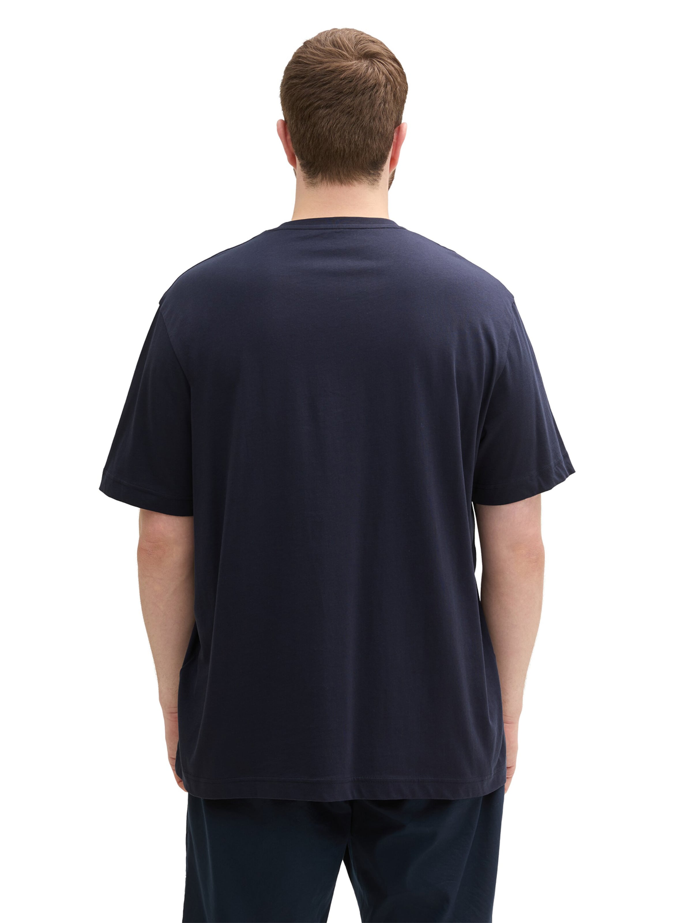 TOM TAILOR Men + T-Shirt in Blau