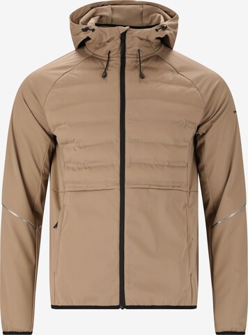 ENDURANCE Athletic Jacket 'Sander' in Brown: front