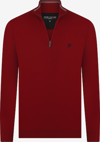 DENIM CULTURE - Pullover 'Lucio' em vermelho: frente