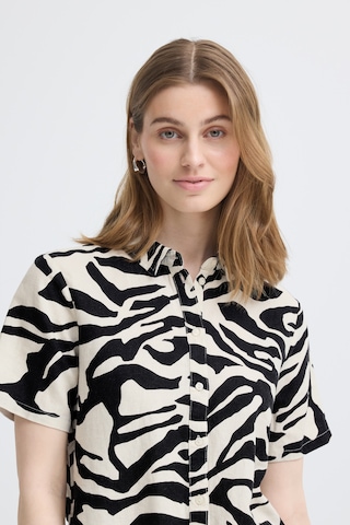 ICHI Blouse ' LINNO ' in Beige
