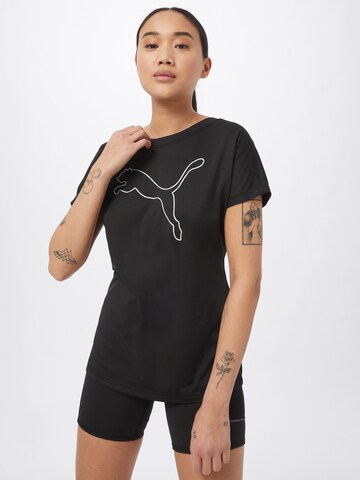 T-shirt fonctionnel PUMA en noir : devant