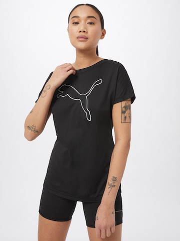 Tricou funcțional de la PUMA pe negru: față