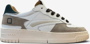 D.A.T.E Sneakersy niskie 'TORNEO PURE CALF WHITE-GREEN' w kolorze biały: przód