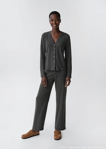 MANGO TEEN Pajamas 'Nieve' in Grey: front