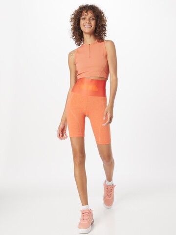 Nike Sportswear Skinny Shorts 'CIRCA' in Orange