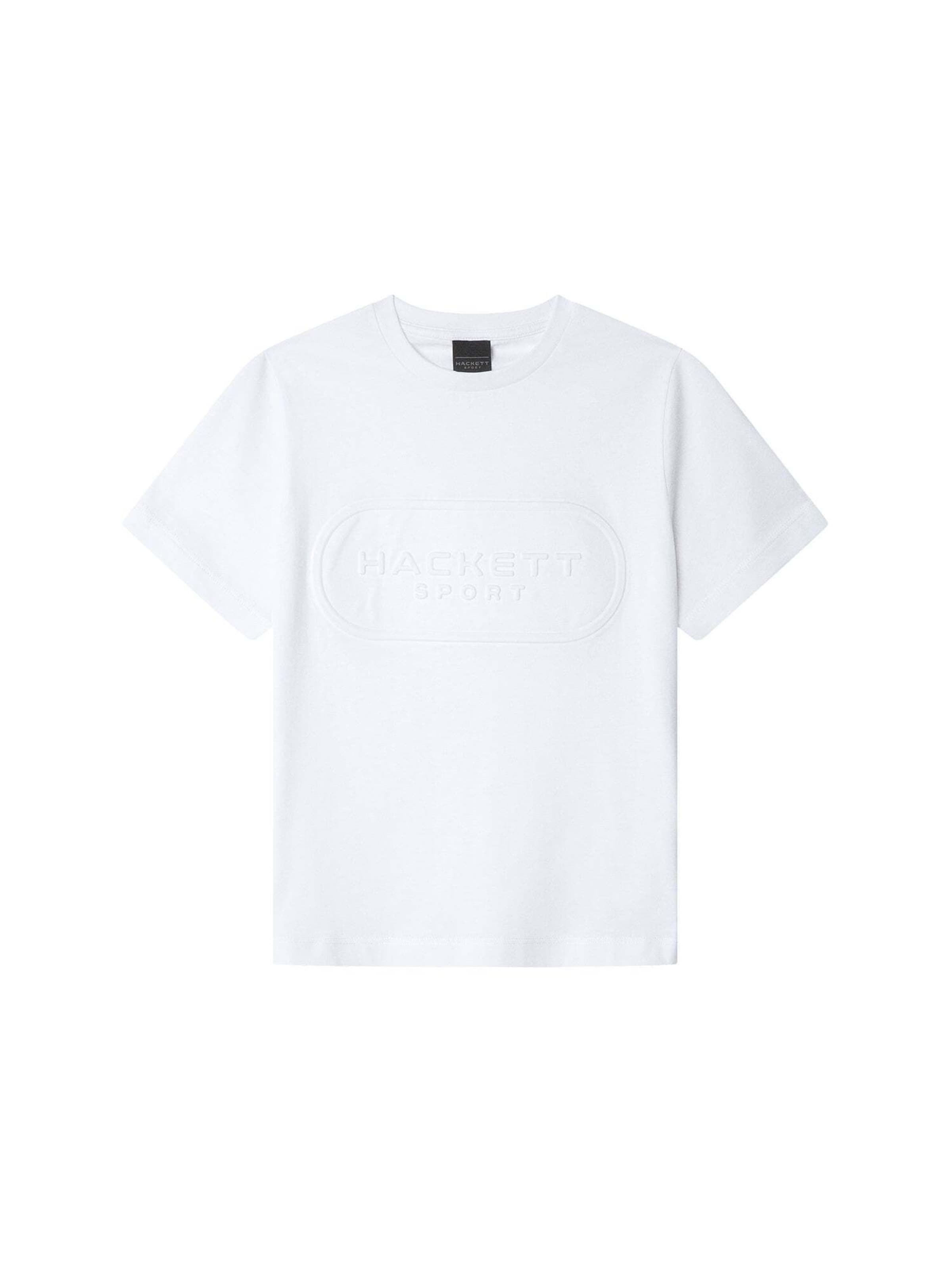 Maglietta 'Club' di Hackett London in bianco: frontale