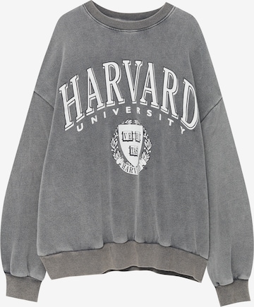 Pull&Bear Sweatshirt in Grey: front