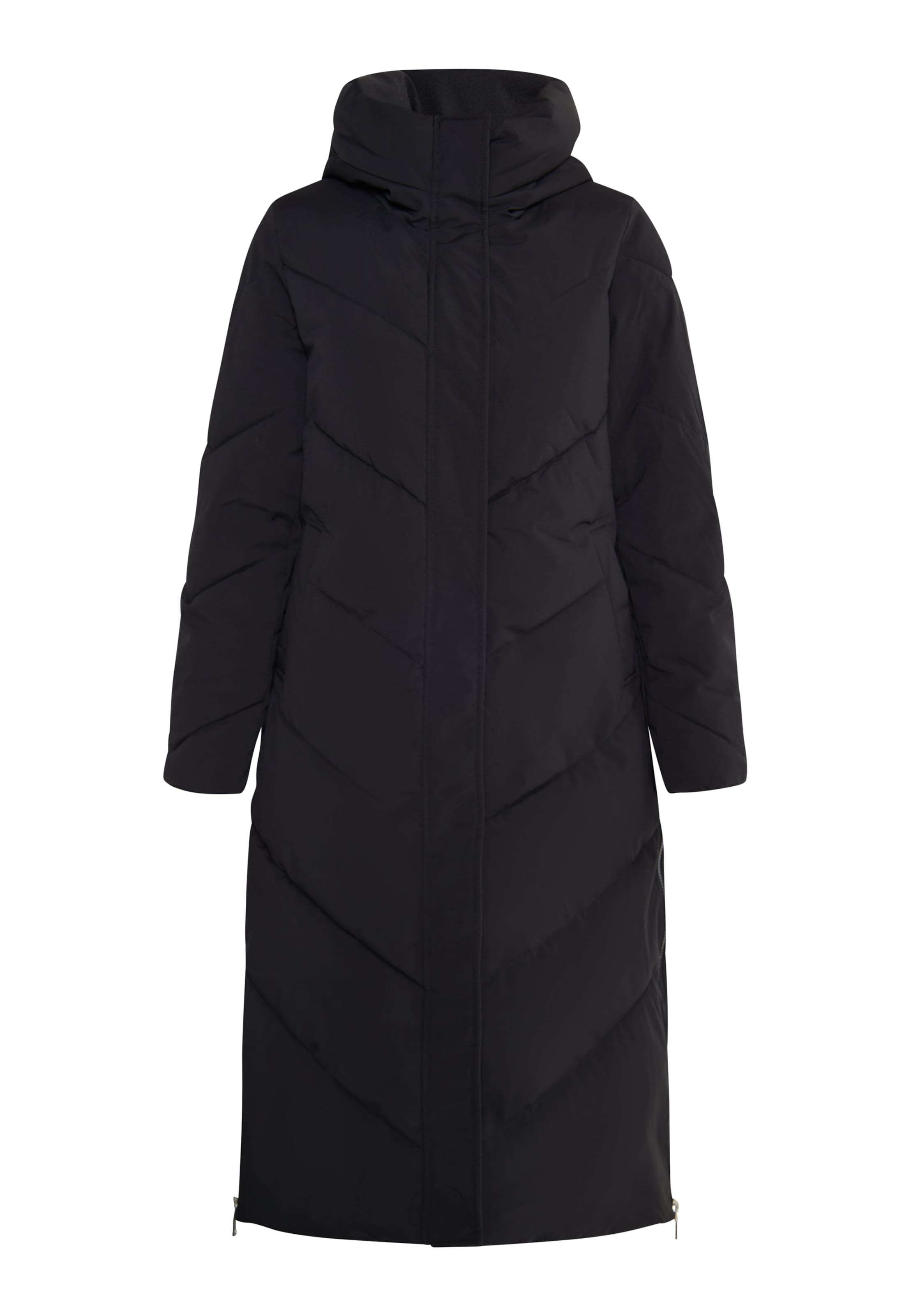 TUFFSKULL Zimný kabát 'Tuffrain' - Čierna: predná strana