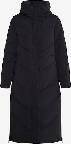 Cappotto invernale 'Tuffrain' di TUFFSKULL in nero: frontale