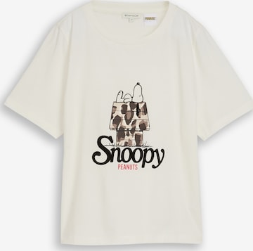 TOM TAILOR T-Shirt in Weiß: Vorderseite