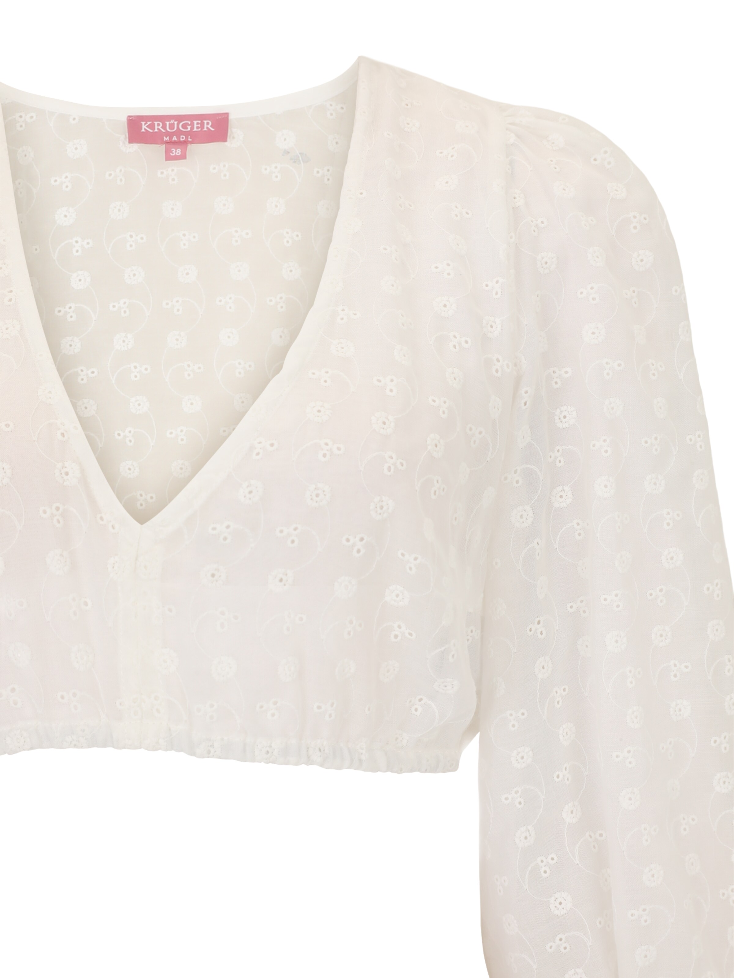 Krüger MadlDirndl bluza 'Signe' - bež boja