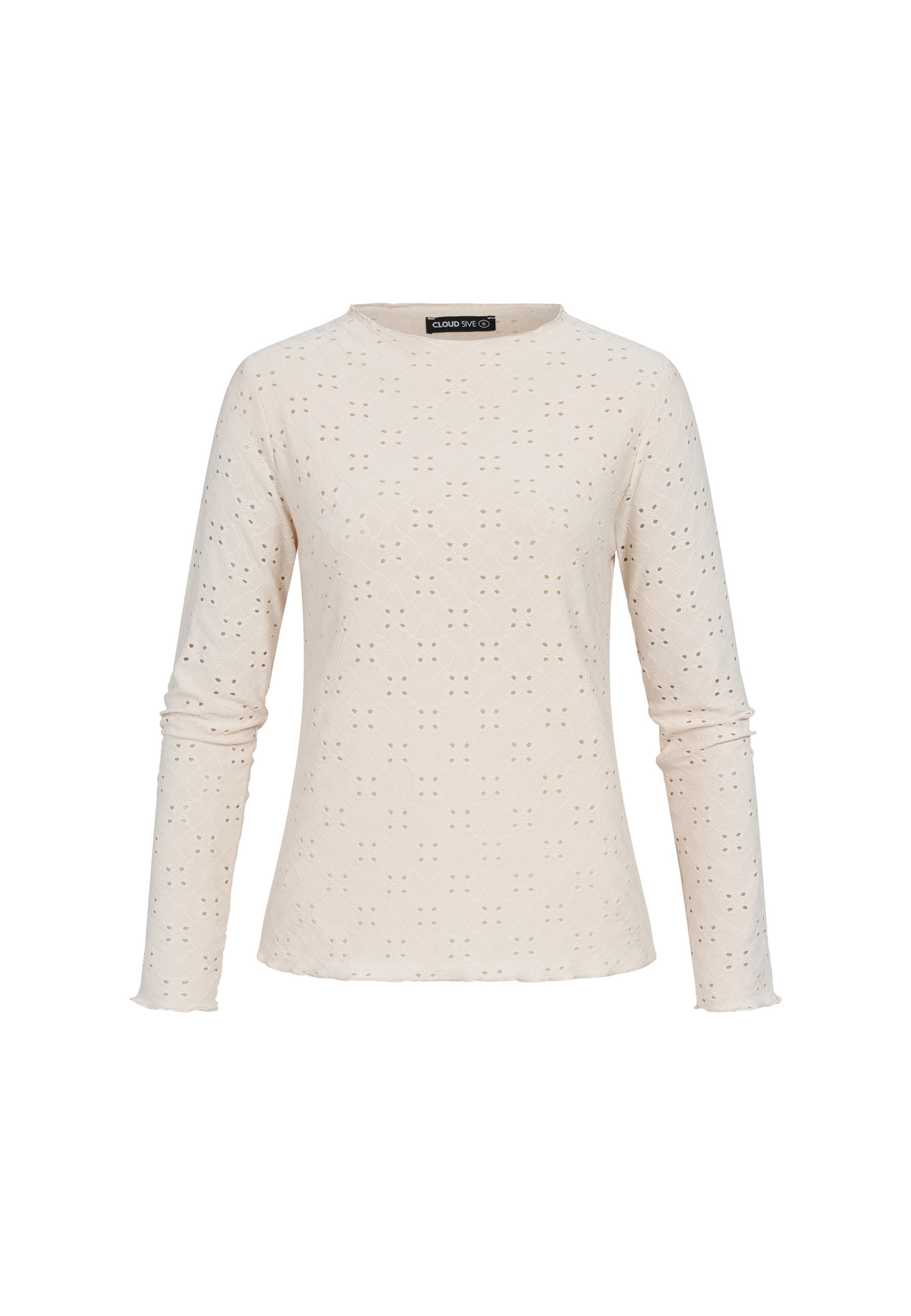 T-shirt Cloud5ive en beige : devant