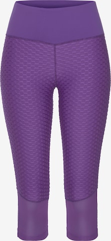 BENCH - Skinny Calças de desporto em roxo: frente