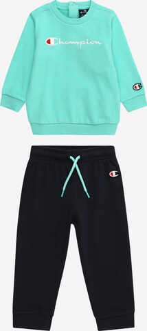 Champion Authentic Athletic Apparel Joggingpak in Groen: voorkant