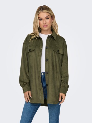 Veste mi-saison 'PETRA' ONLY en vert : devant