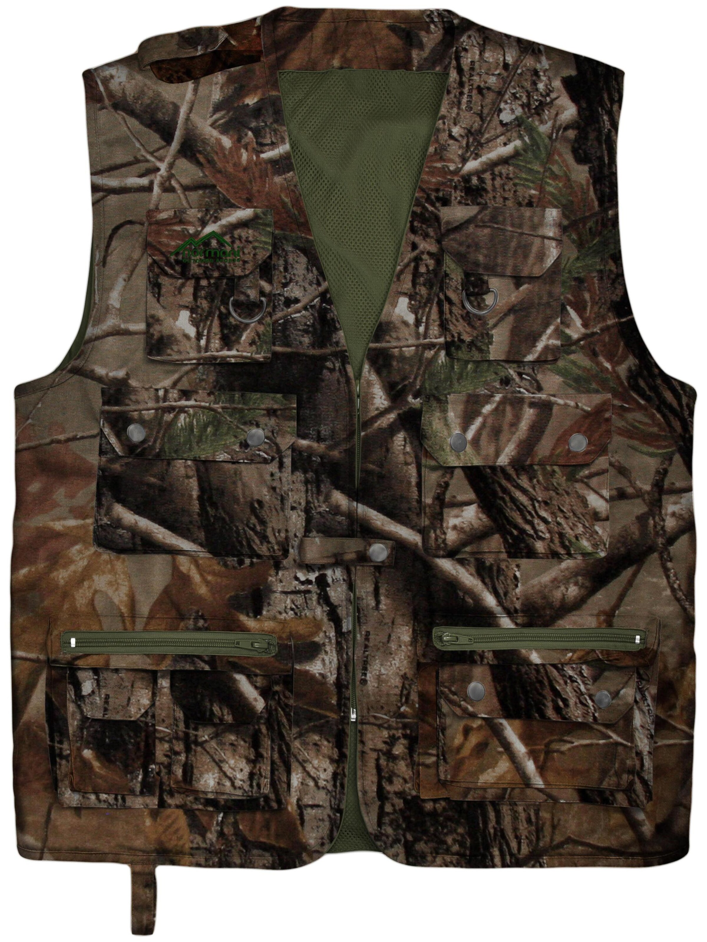 Gilet de sport normani en marron : devant