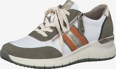 Sneaker bassa JANA di colore beige / marrone / verde / bianco, Visualizzazione prodotti