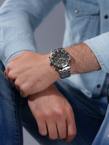 POLICE Analog watch 'Driver II' in Silver