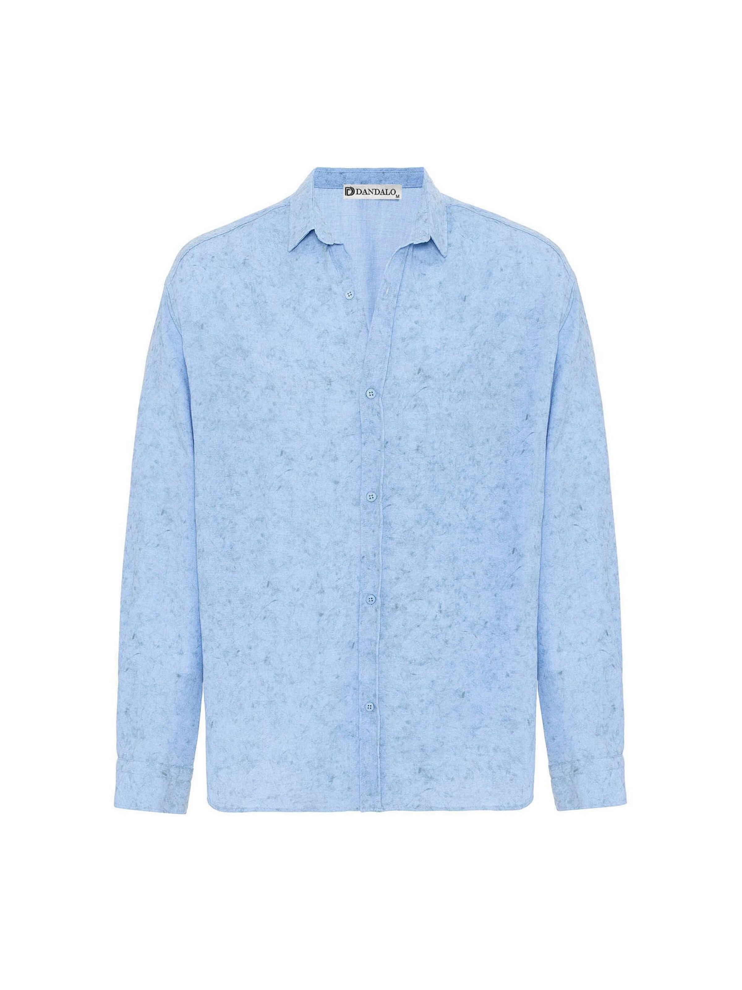 Dandalo Comfort fit Button Up Shirt in Blue: front